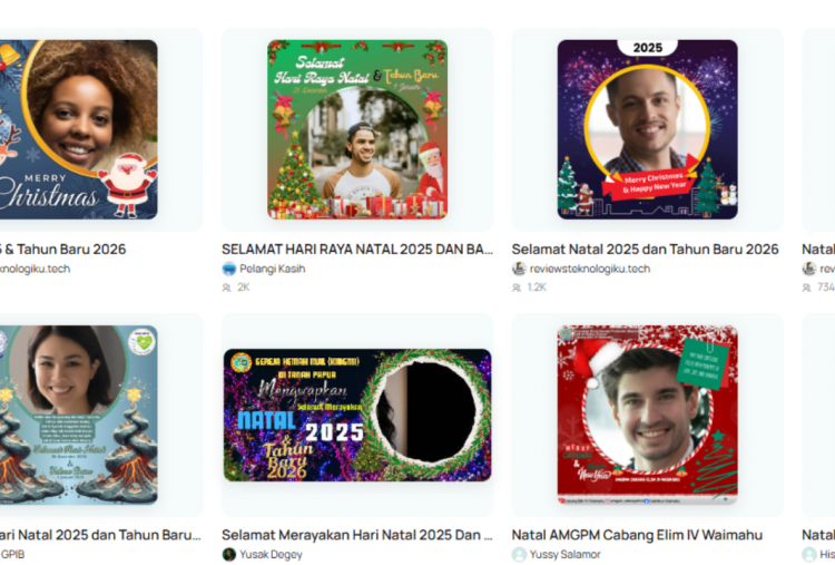 45 Link Twibbon Natal 2025 dan Tahun Baru 2026 Gratis Lengkap Ucapan, Rayakan Momen Bahagia di Medsos