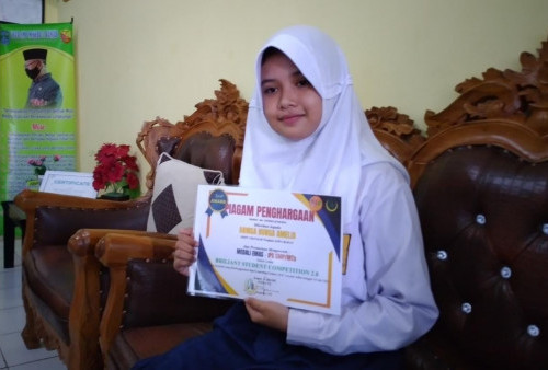 Cara Annisa, Siswi SMPN 5 Banjar Mengisi Liburan, Ikut Lomba hingga Meraih Medali Emas Tingkat Nasional