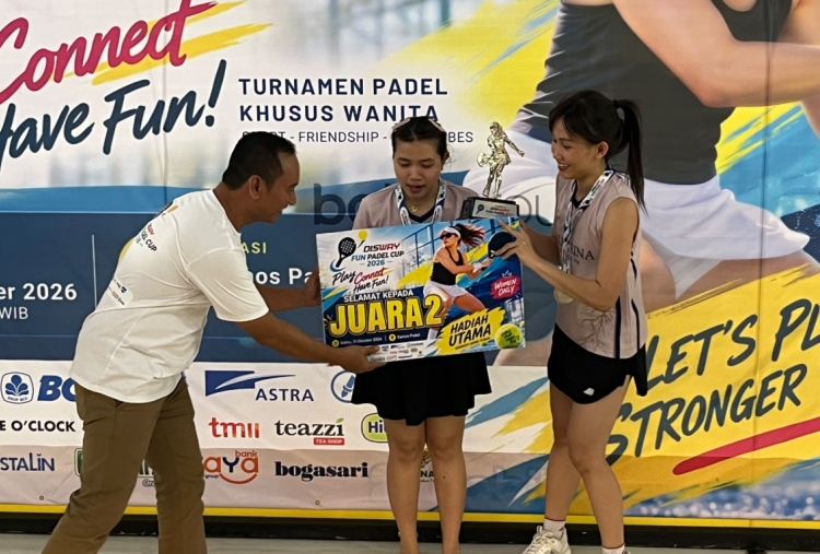 Tim Ballerina Sabet Juara 2 Turnamen Disway Fun Padel 2026, Megawarnasari: Tahun Depan Adain Lagi!