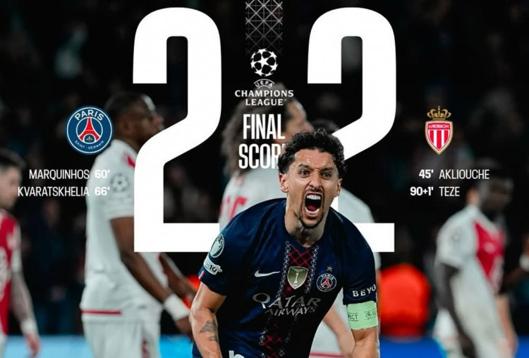 PSG Lolos Dramatis! Monaco Tersingkir Meski Tahan Imbang Jawara Bertahan Liga Champions