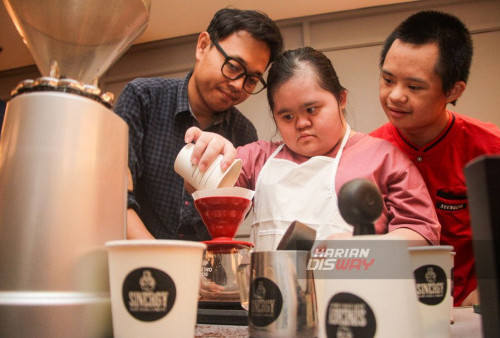 Anak-anak Berkebutuhan Khusus Belajar Jadi Barista di Hari Down Syndrom Se-Dunia