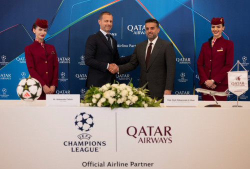 Qatar Airways Jadi Mitra Liga Champions UEFA Hingga 2030