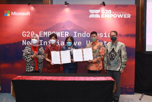  G20 EMPOWER Presidensi Indonesia,  Microsoft Kolaborasi Tingkatkan Partisipasi Perempuan