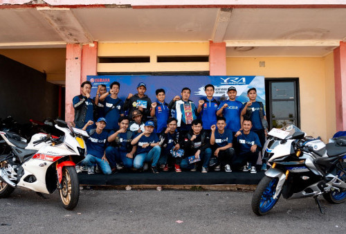 Intip Keseruan Pengguna Yamaha R15 Belajar Teknik Balap di Sirkuit Gerry Mang