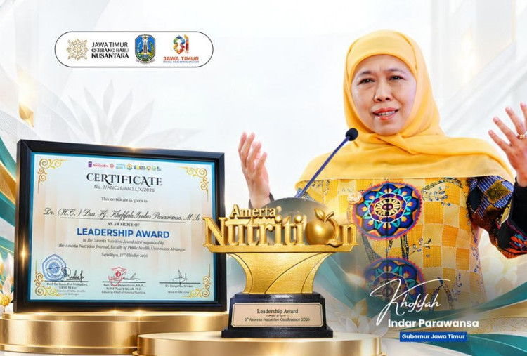 Khofifah Raih Leadership Award Amerta Nutrition 2026, Penanganan Stunting dan Intervensi Gizi Menginspirasi 