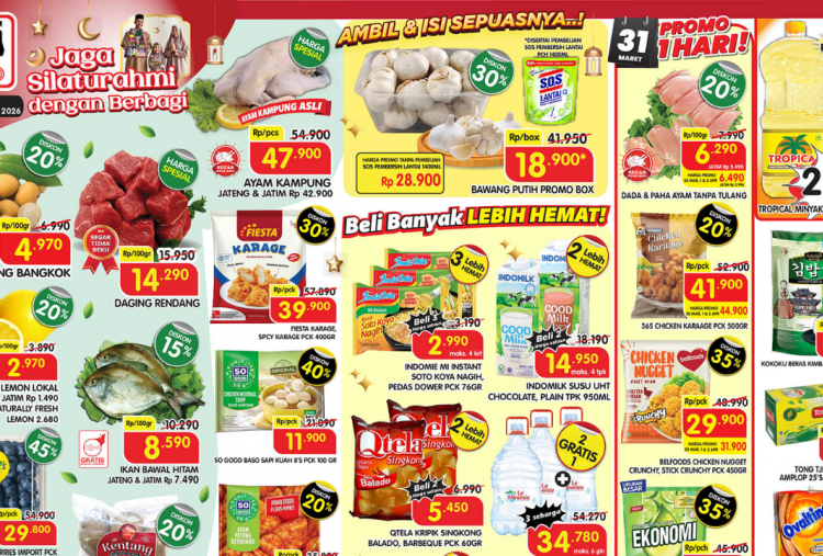 Promo Superindo Terbaru Minggu Ini 30 Maret-2 April 2026, Tropical Minyak Goreng Rp29 Ribuan