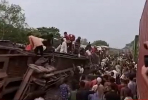 15 Orang Tewas dan Lebih 100 Terluka Dalam Tabrakan Kereta Api 'Egarosindhur Express'