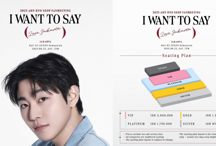 Fan Meeting Ahn Hyo Seop di Jakarta 23 Agustus 2025, Harga Tiket Mulai Rp850 Ribu