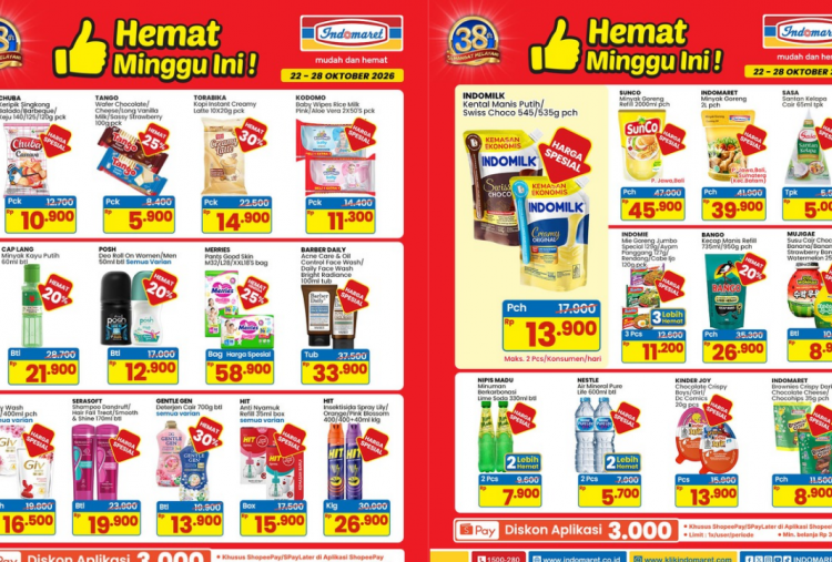 Promo JSM Indomaret Hari Ini 25 Oktober 2026, Santan Sasa Cuma Rp5 Ribuan