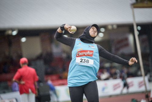 Musim Lalu Posisi Tiga, Zahrina Amalia Kini Jadi Ratu Tolak Peluru di Energen Champion SAC Indonesia 2023