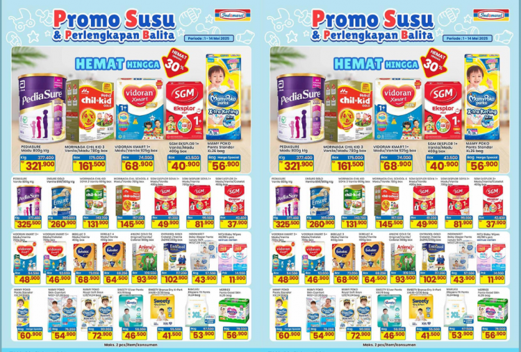 Katalog Promo Indomaret Pekan ini 5-11 Mei 2025: Aneka Susu Bayi Banjir Diskon Mulai Rp40 Ribuan, Moms Serbu!