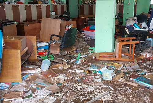 Selain Tewaskan 3 Siswa Banjir Hancurkan Dokumen MTsN 19 Pondok Labu
