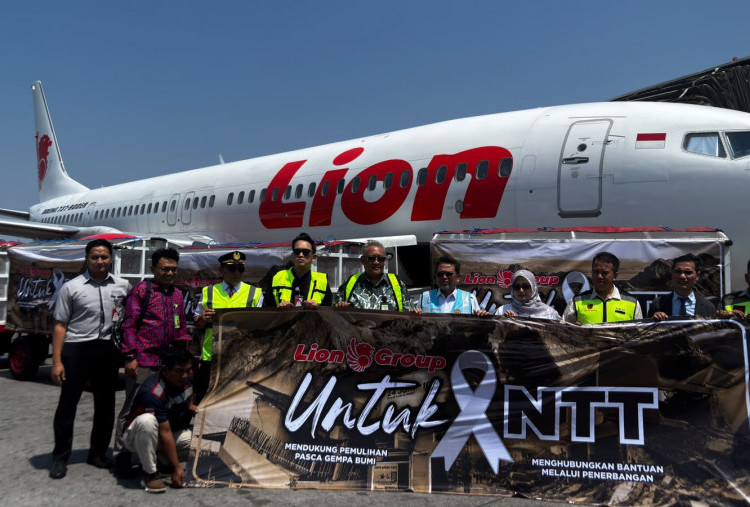 Lion Grup Kirim 1 Ton Logistik Bantuan untuk Korban Bencana Gempa NTT