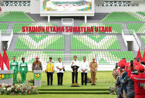 Jokowi Resmikan Stadion Sumut, Berstandar Internasional dengan Kapasitas 25 Ribu Penonton