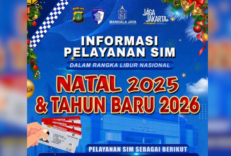 Pelayanan SIM Keliling Jakarta dan Sekitarnya Diliburkan Sambut Tahun Baru 2026, Kapan Buka?