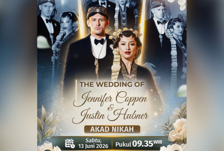 Link Live Streaming Pernikahan Justin Hubner dan Jennifer Coppen, Bisa Nonton di TV!