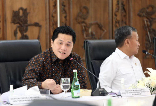 Erick Thohir Jadi Menko Marves Ad Interim Gantikan Luhut, Pimpin Rapat Koordinasi 7 Kementerian