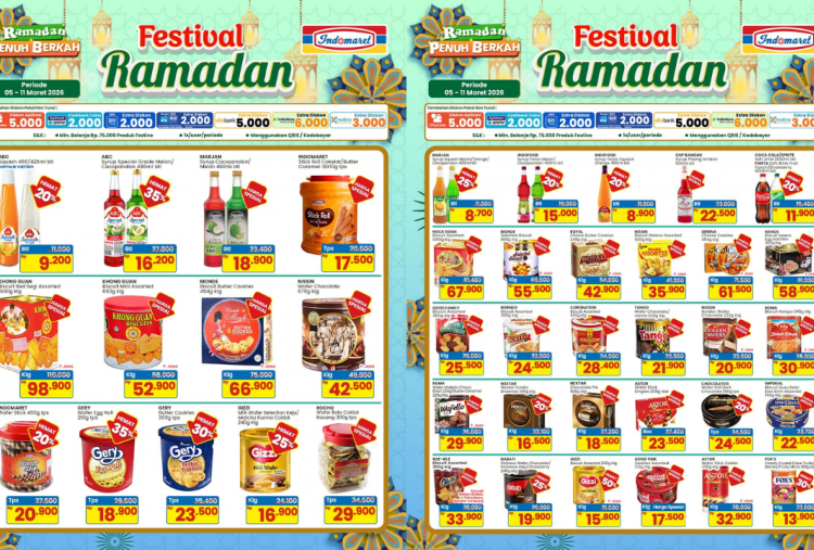 Promo JSM Indomaret Terbaru 6-8 Maret 2026 Jelang Lebaran, Nissin Wafer-Good Time Kaleng Mulai Rp17 Ribuan 