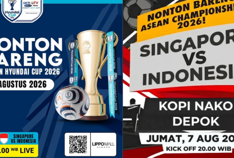 12 Lokasi Nobar Timnas Indonesia vs Singapura Piala AFF di Jabodetabek, Dukung Skuad Garuda ke Semifinal