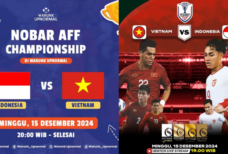 30 Lokasi Nobar Timnas Indonesia vs Vietnam Piala AFF 2024 di Jakarta Hari Ini, Akhir Pekan Dukung Garuda Menang