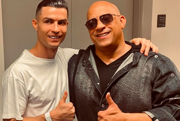 Cristiano Ronaldo Rangkul Vin Diesel, CR7 Kolaborasi Main Film Terkenal Fast & Furious?