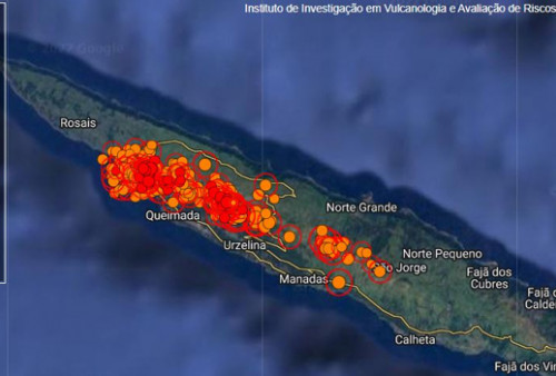 Ngeri! Pulau Sao Jorge Diguncang Gempa Ribuan Kali, Penduduk Telah Dievakuai Antisipasi Letusan Gunung Api