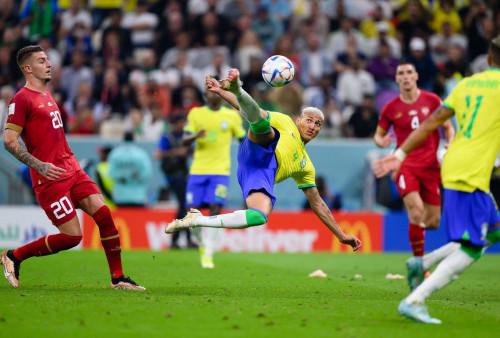 Gol Salto Richarlison Bisa Jadi Gol Tercantik di Piala Dunia 2022, Qatar, Netizen: MU Buruan Beli, Besok Harga Naik!