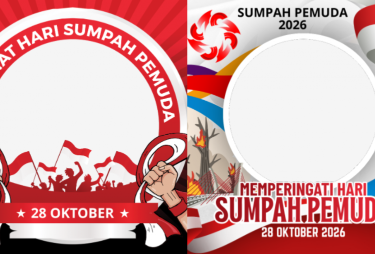 50 Twibbon Hari Sumpah Pemuda 2026 Terbaru dan Gratis Lengkap Ucapan, Bagikan Semangat Persatuan Generasi Muda