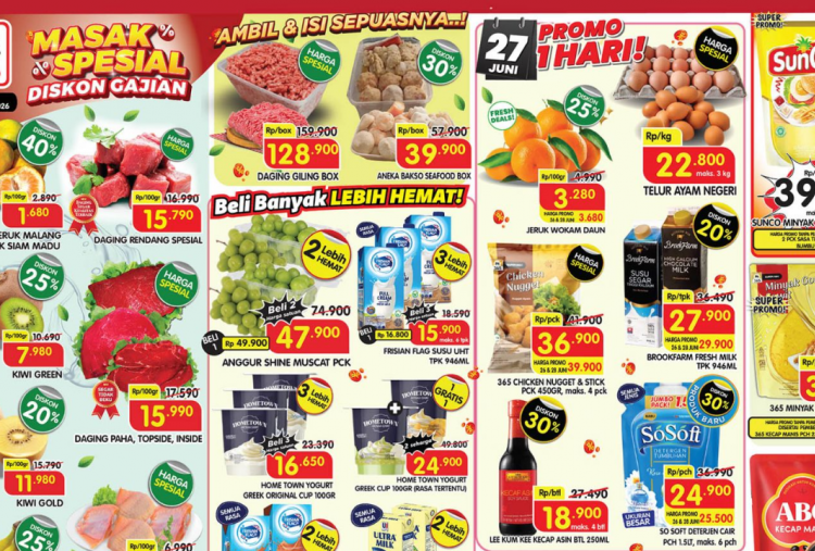 Promo JSM Superindo Terbaru Spesial Gajian 26-28 Juni 2026, Minyak Goreng 2L Mulai Rp37 Ribuan
