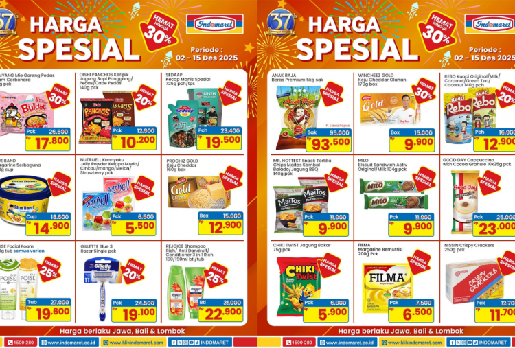 Katalog Promo Indomaret Pekan Ini 8-14 Desember 2025, Jelang Natal Banjir Diskon Kopi Instan Mulai Rp23.000