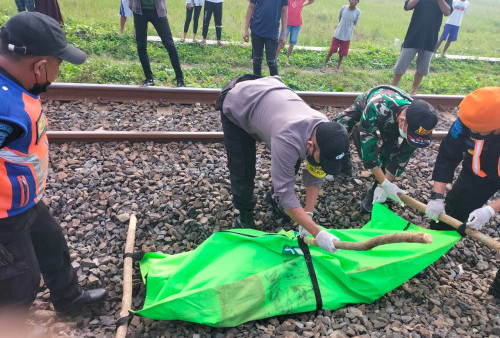 Warga Tertabrak Kereta Petikemas di Cirebon, Identitas Belum Diketahui