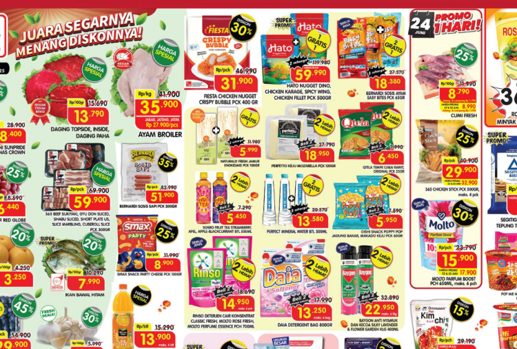 Promo Superindo Weekday Minggu Ini 23-25 Juni 2025, Akhir Bulan Ikan Bawal Rp7 Ribuan