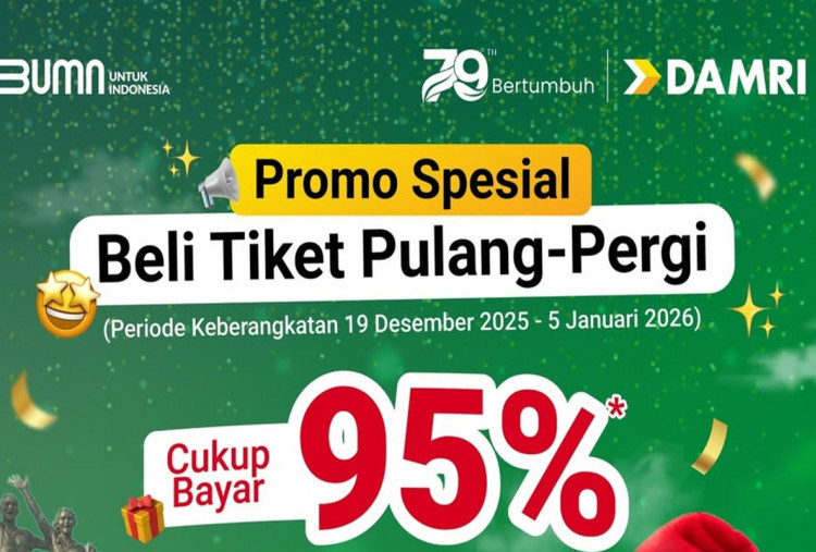 Cek Promo Gila Damri Spesial Natal 2025, Rute Jawa–Jakarta Super Hemat!