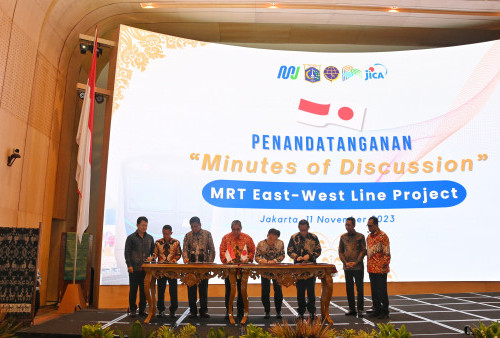 Indonesia dan JICA Teken Risalah Pembahasan Penilaian Proyek, Pembangunan MRT Koridor Timur – Barat Dimulai 2024 