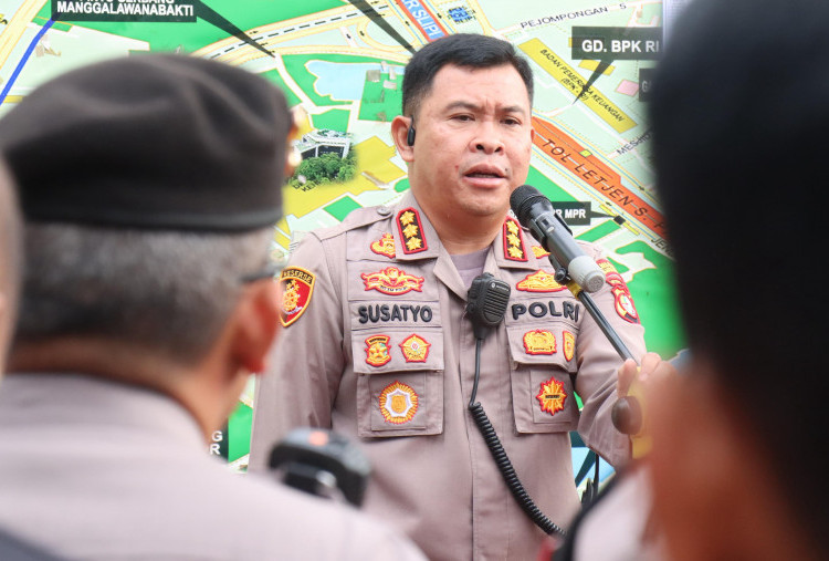 1.145 Polisi Dikerahkan Amankan Aksi Massa di Depan DPR