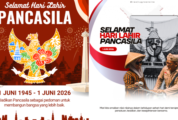 30 Kartu Ucapan Hari Lahir Pancasila 2026 Terbaru dan Gratis, Bagikan Momen Semangat Nasionalisme