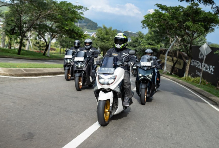 Komunitas Wartawan Pemakai Nmax ikut Rayakan 1 Dekade Nmax ke Ciwidei
