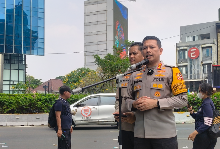 Kondisi Arus Lalu Lintas Terkini Jalur Sudirman-Thamrin Usai Demo Buruh di Bundaran HI