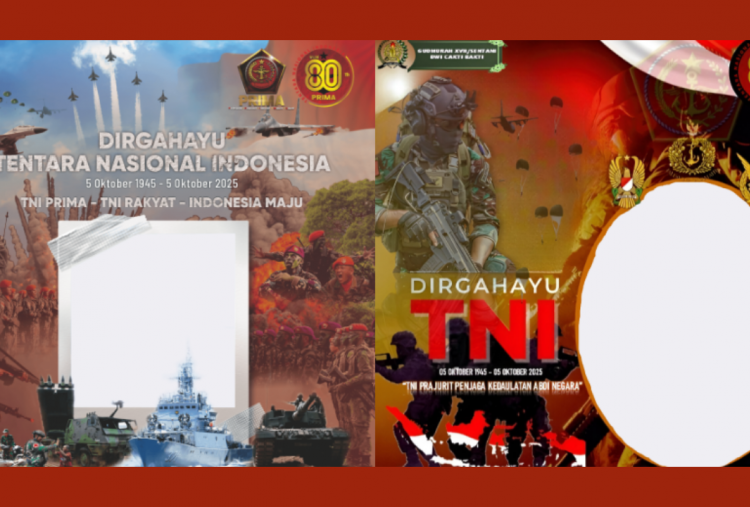 30 Link Twibbon HUT ke-80 TNI Gratis Lengkap Ucapannya, Cocok Share di IG dan WA