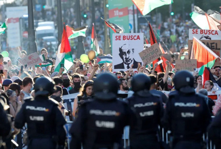 Demo Pro-Palestina Hentikan Vuelta a España, Israel Tuduh Spanyol Sebaekan Hasutan Anti-Israel