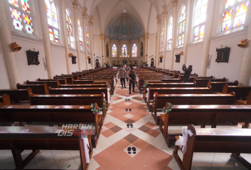 Sterilisasi Gereja dilakukan pihak kepolisian dari jajaran Polrestabes Surabaya di sejumlah titik di Surabaya ini dilakukan menjelang ibadah malam natal yang berlangsung pada (24/12/2022) malam.