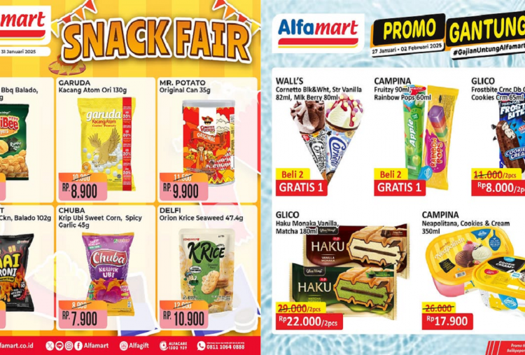 Katalog Promo Alfamart Hari Ini 28 Januari 2025, Diskon Snack-Es Krim Spesial Imlek Mulai Rp6 Ribuan