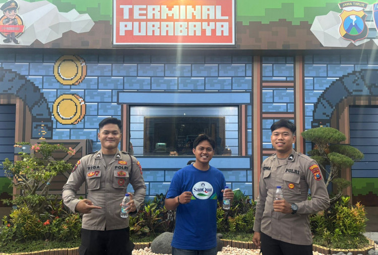 SanQua Jadi Partner Posko Mudik Sidoarjo, Ingatkan Bahaya Ngantuk dan Dehidrasi Saat Lebaran 2026