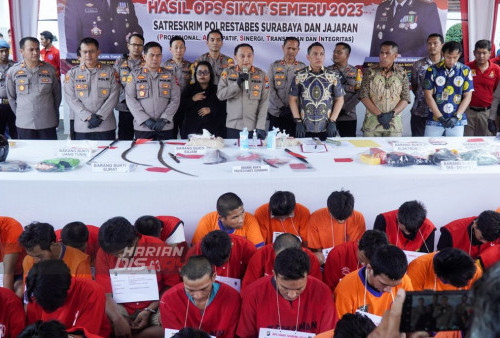 Operasi Sikat Semeru 2023 yang digelar Polrestabes Surabaya beserta Polsek jajaran selama 12 hari itu berhasil mengungkap sejumlah kasus, antara lain kasus kejahatan, Curat, Curas dan Curanmor.