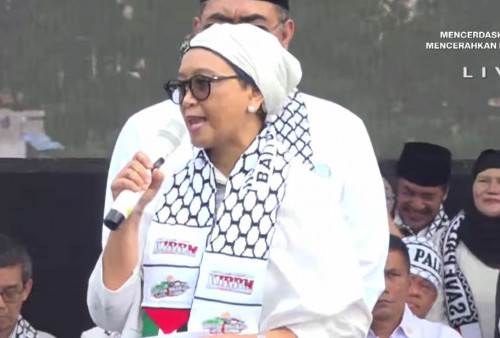 Puisi Retno Marsudi di Aksi Bela Palestina: Aku dan Indonesiaku, Terus Bersamamu Sampai Penjajah Enyah dari Rumahmu!