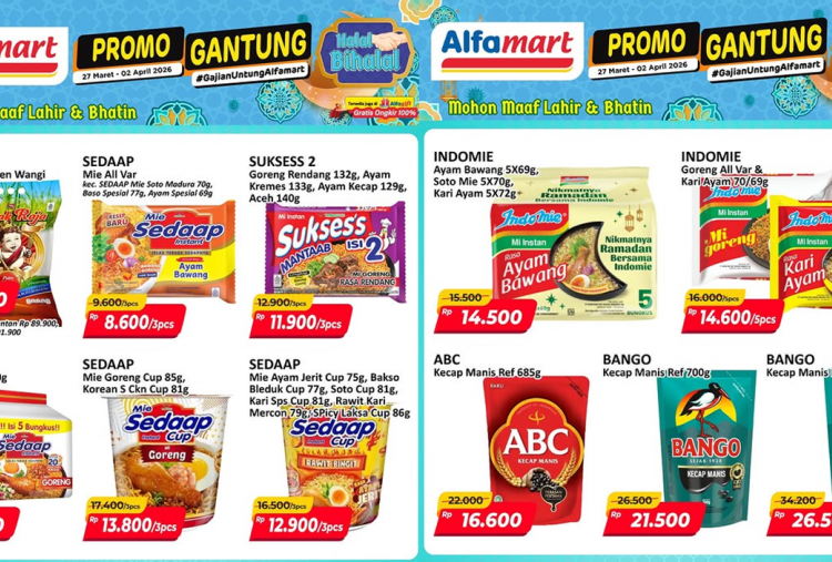 Katalog Promo Alfamart Pekan Ini 30 Maret-2 April 2026, Akhir Bulan Stok Mie Sedaap Rp13 Ribuan