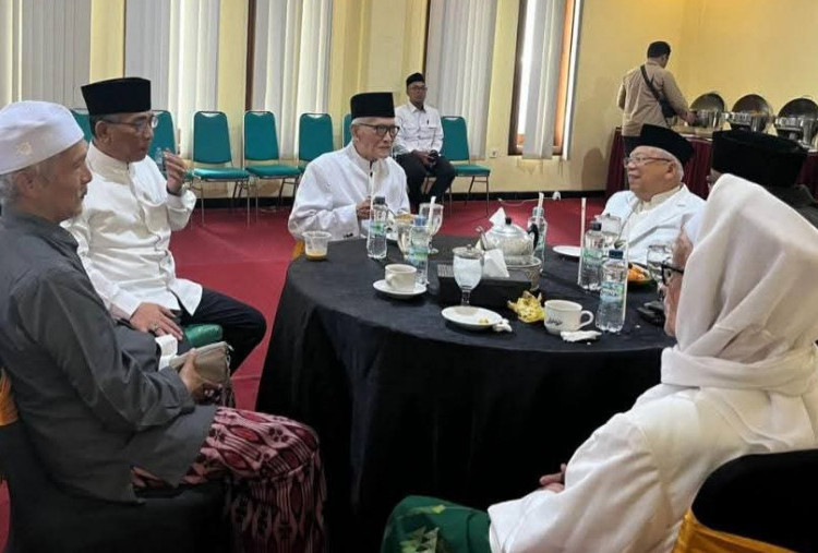 PBNU Islah di Lirboyo, KH Ma'ruf Amin Respons Kesepakatan Muktamar Bersama