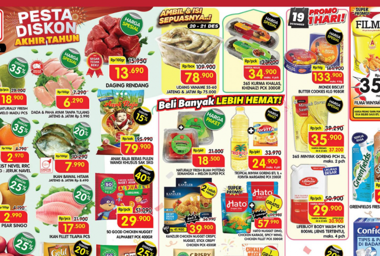 Promo JSM Superindo Terbaru Minggu Ini 19-21 Desember 2025, Filma Minyak Goreng 2L Rp35 Ribuan