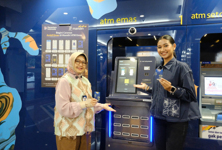 Bank Mandiri Hadirkan ATM Emas, Permudah Nasabah ambil Emas Fisik dari Livin’ Tabungan Emas