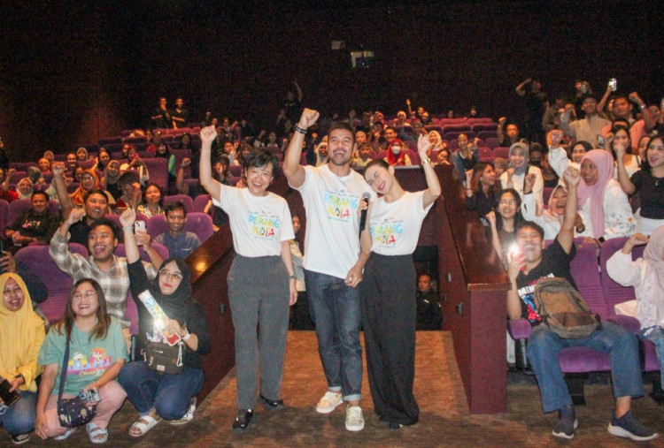 Nobar Perang Kota di Tunjungan Plaza 3 Bersama Cast dan Sutradara, Penonton Antusias